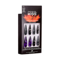 KISS Special Design Halloween Fake Nails, Glow-In-The-Dark, Style ‘Trick or Treat’, with Pink Gel Nail Glue, Mini Nail File, Manicure Stick, & 28 False Nails