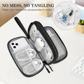 FYY Electronic Organizer, Travel Tech Pouch Bag, Cable Organizer Black