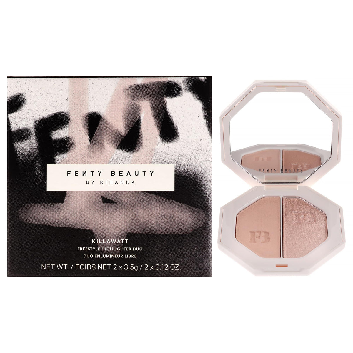 Killawatt Freestyle Highlighter Duo - Mean Money-Hustla Baby by Fenty Beauty for Women - 2 x 0.11 oz Highligter