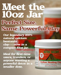 Aztec Secret - Indian Healing Clay 10oz Jar - Deep Pore Cleansing Facial & Body Mask – The Original 100% Natural Calcium Bentonite Clay