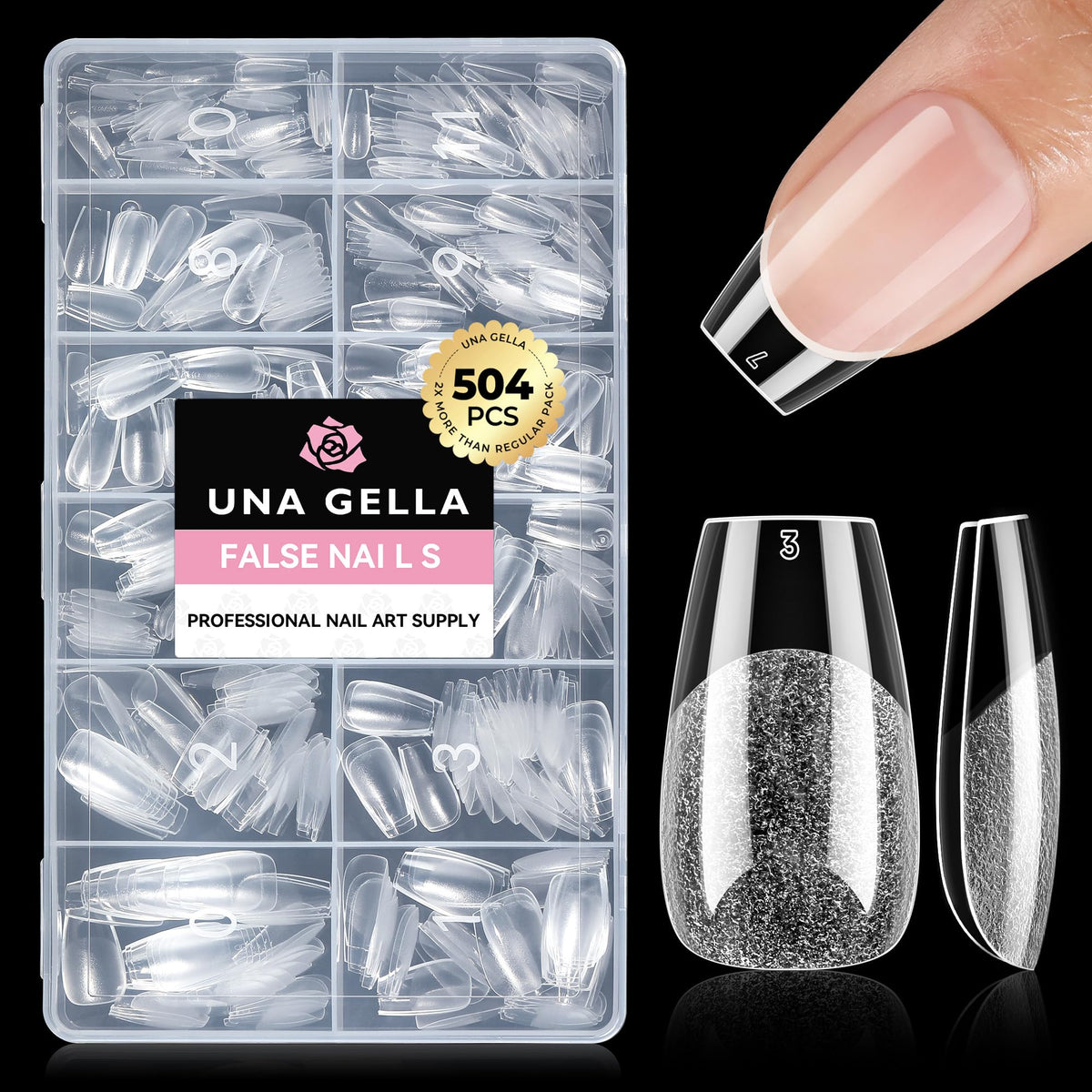 UNA GELLA Nail Glue Strong Gel No U V, 15g*2pcs Nail Glue for Press Ons No Lamp Needed, Quick Dry Semi Solid Nail G LUE, Super Strong Gel glue for Nails Long Lasting Extension DIY Kit