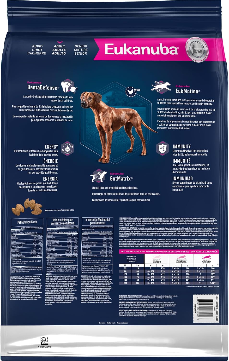 Eukanuba Adult Large Breed Dry Dog Food, 40 lb Bag