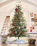 GnFlus Large Shatterproof Christmas Ball Ornaments, Red, 5.9" (2 Pcs), Classic Style, Hanging, Plastic, Christmas, Birthday, New Year, Anniversary, Valentine's Day