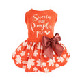 Fitwarm Halloween Pumpkin Dog Dress, Funny Dog Halloween Costumes, Doggy Clothes for Small Dogs Girl, Pet Apparel, Orange, Black, Purple, Small