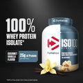 Dymatize ISO 100 Whey Protein Powder with 25g of Hydrolyzed 100% Whey Isolate, Vanilla 5 Pound, Package may vary