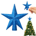 SUNEZLGO Mini Christmas Tree Topper, 3.35 Inch Small Star Treetop, Small Christmas Tree Top, Mini Christmas Tree Ornaments, Ornaments for Tree, Tree Star for Xmas Holiday Party Home Decoration