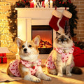 Cat Dress Dog Costumes Dresses + 2Pcs Adjustable Collars(7.5"-12.5"), XS
