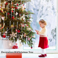Aoriher 40 Pieces Christmas Glitter Icicle Ornaments, Silver