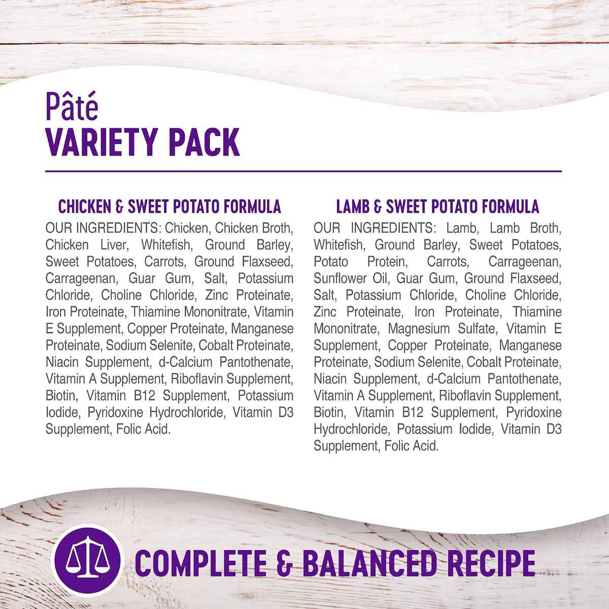 Wellness Complete Health Pate Variety Pack Adult Canned Wet Dog Food, Wholesome Grains, Natural, 12.5 oz, Pack of 6 Cans