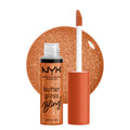 NYX PROFESSIONAL MAKEUP Butter Gloss, Non-Sticky Lip Gloss - Sugar Glass (Clear), Pack Of 3