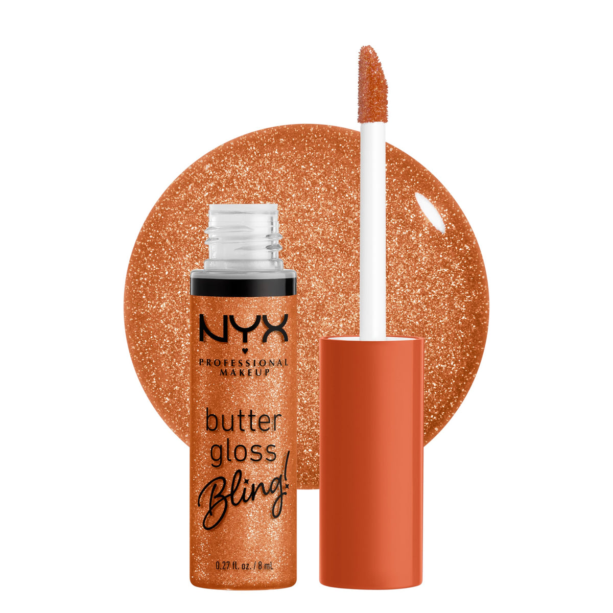 NYX PROFESSIONAL MAKEUP Butter Gloss, Non-Sticky Lip Gloss - Sugar Glass (Clear), Pack Of 3