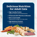 Blue Buffalo Tastefuls Flaked Adult Wet Cat Food Variety Pack (Tuna, Chicken, Fish & Shrimp), Natural Ingredients Enhanced with Vitamins, Minerals & Other Nutrients, 3-oz. Each (12 Cans)