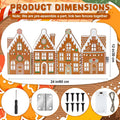 30 Inch Wooden Gingerbread House Christmas Tree Collar with Lights