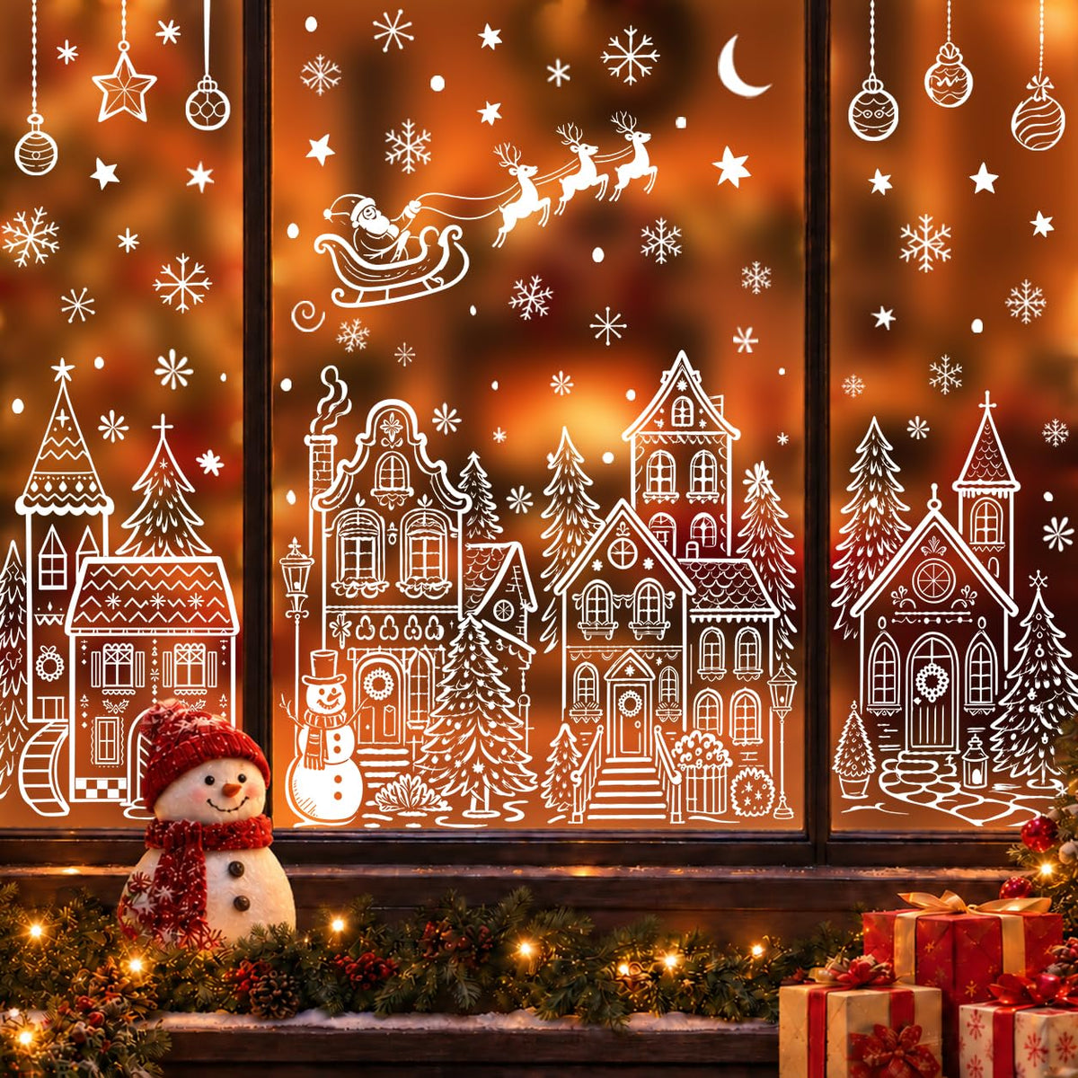 Halloween Window Clings Stickers Decor Fall Halloween Decorations Indoor
