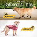 DOK TigerToes Premium Non-Slip Dog Socks for Hardwood Floors - Extra-Thick Grip that Works Even When Twisted - Prevents Licking, Slipping, and Great for Dog Paw Protection - Size Large