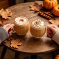 Clear Classic Glass Halloween Cups with Handle 12 Oz- Heat-Resistant Cute Pumpkin Coffee Mugs for Home, Office, Party Drinking Cups Microwave Safe (2Pcs)