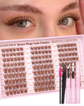 Goddvenus Lash Clusters Kit Wispy Eyelash Clusters Lashes Natural DIY Lash Extension Kit 10-16mm Cluster Eyelash Extensions Kit 300pcs C Curl Individual Lashes Cluster Eyelash (No Tweezers)