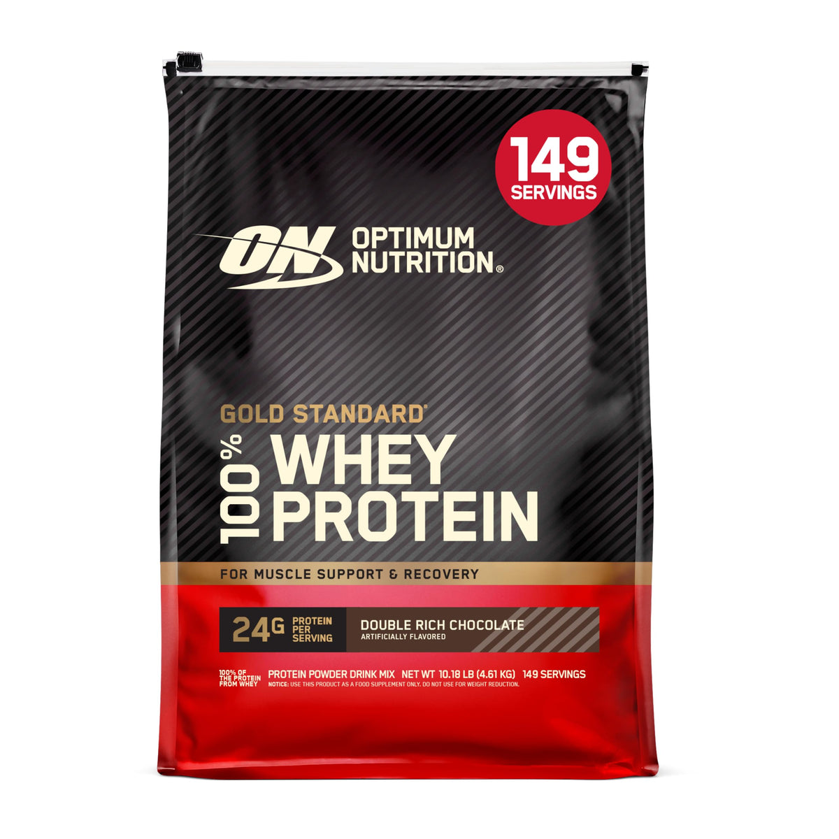 Optimum Nutrition Gold Standard 100% Whey Protein Powder, Extreme Milk Chocolate, 5 Pound (Packaging May Vary) | 24g of 100% Whey Protein Powder Per Serving, with BCAAs, Gluten Free, Banned Substance Tested, Easy Mixing, Muscle Support