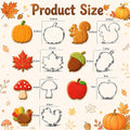 Fall Thanksgiving Cookie Cutters - 7PCS Stainless Steel Biscuit Molds