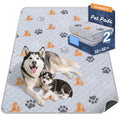 WanpeeGoo Washable Pee Pads for Dogs, Waterproof, 18 x 24 in, 4 Pack, Gray | Super Absorbent, Waterproof and Non-Slip; Washable, Reusable Dog Pads for Crates, Playpens, Floors, Furniture and Travel