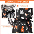 Dog Grooming Waterproof Apron with 2 Pockets, Cute Animals Puppy Dog Pets Apron