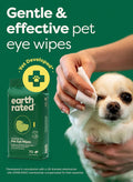 Earth Rated Dog Eye Wipes, Unscented, Removes Dirt & Discharge, 70ct | Vet-Developed, Hypoallergenic Pet Wipes for Dogs & Cats to Remove Dirt & Discharge, Fragrance Free