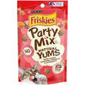 Purina Friskies Natural Cat Treats Party Mix Natural Yums With Real Salmon and Added Vitamins, Minerals and Nutrients - 20 Oz. Canister