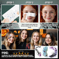 Halloween Glitter Freckle & Gems, Face Tattoo for Women Makeup Decorations