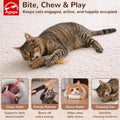 Agape Rabbit Fur Cat Toys, 3-Pack with Catnip & Silvervine Gall Fruit, Interactive Chew and Kicker Toys for Indoor Cats and Kittens, Helps Clean Teeth, Relieves Boredom and Promotes Exercise