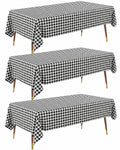 Pureegg Plastic Table Cloth Disposable 54x108 Gold 3Pack