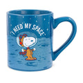 Silver Buffalo Peanuts Snoopy Fall Leaf, Wide Rim Ceramic Mug, 16oz
