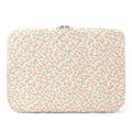 Puffy Laptop Sleeve 13 Inch Cute Quilted Laptop Protective Case Padded Floral Computer Sleeve for MacBook (A-Blue, 13 Inch)