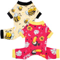 2PCS/Pack Christmas Dog Pajamas XXXL for Large Dogs Pjs Pet Jammies Boy Girl Male Female Red Green Onesies Snowman Christmas Tree Xmas Stocking Breathable Stretchy XXXL