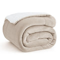Bedsure GentleSoft Sherpa Fleece Throw Blanket for Couch, Non-Heated, Thick and Warm Throw for Women and Men, Soft Fuzzy Plush Weight Blanket for Winter, Navy, 50x60 Inches