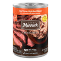 Merrick Grain Free Premium And Natural Canned Dog Food, Soft And Healthy Poultry Free Wet Recipe, Real Beef Lamb And Bison - (Pack of 12) 12.7 oz. Cans