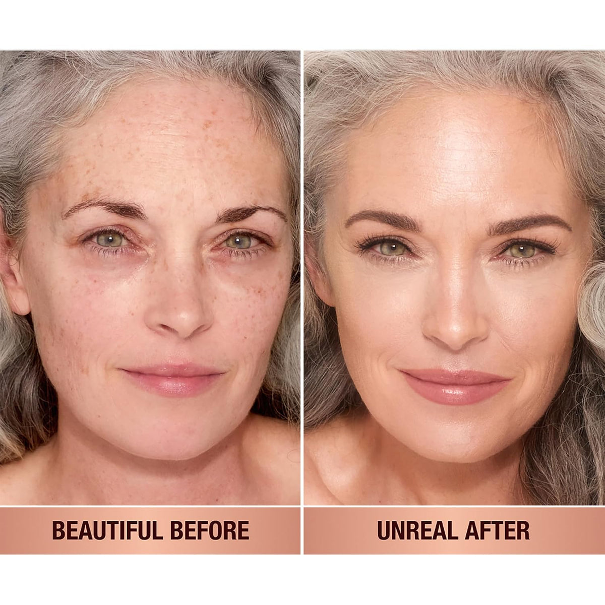 Charlotte Tilbury Unreal Skin Tint & Sheer Glow Hydrating Foundation Stick - Cream Foundation Makeup with Sheer-to-Light Coverage & a Buildable Formula - Blurring, Smoothing & Nourishing
