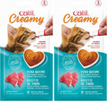 Catit Creamy Lickable Cat Treat – Healthy Variety of Flavors, 50 Pack, Hand-Feed or Serve, Nutrient-Rich Squeeze Tube, 0.5 oz Each