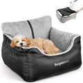 BurgeonNest Dog Car Seat for Small Dogs & Cats Under 25 lbs,Black