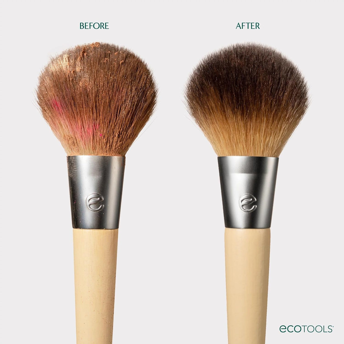 EcoTools Makeup Brush Cleanser + Sponge Shampoo, Fragrance-Free, 8 Fl Oz
