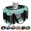 Cat Carrying Case - Pet Carrier Airline Approved, Protable and Breathable Pet Travel Carrier Removable Fleece Pad, Collapsible Cat Carrier Dog Carrier for Medium Cats Small Cats Dogs (Small, Pink)