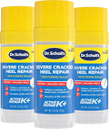 Dr. Scholl's Severe Cracked Heel Repair Restoring Balm 2.5oz, with 25% Urea for Dry, Cracked Feet, Heals and Moisturizes for Healthy Feet, Epsom Salt Soothes, Safe for Diabetics, 3-pack