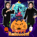 Joycover Halloween Black Cat Costume for Girls, Kids Cheetah Costume Onesie