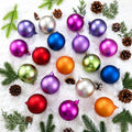 Seenelling 12 Pcs Iridescent Pastel Glass Christmas Ball Ornaments for Tree