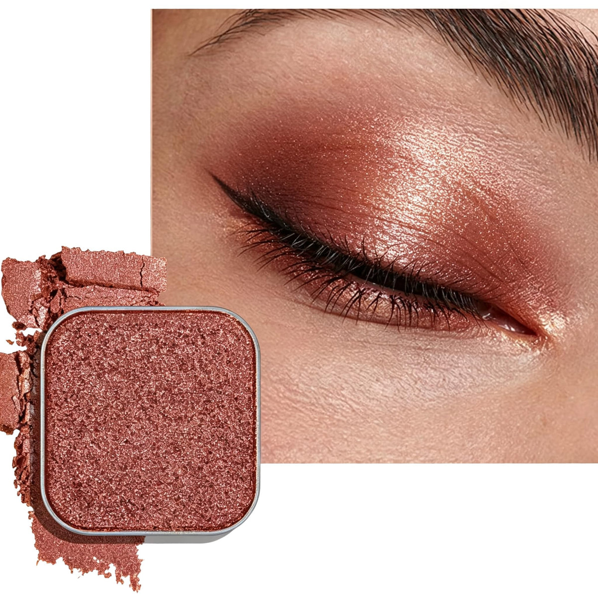 Chameleon Duochrome Eyeshadow, Mauve Taupe with Blue-Green Shift