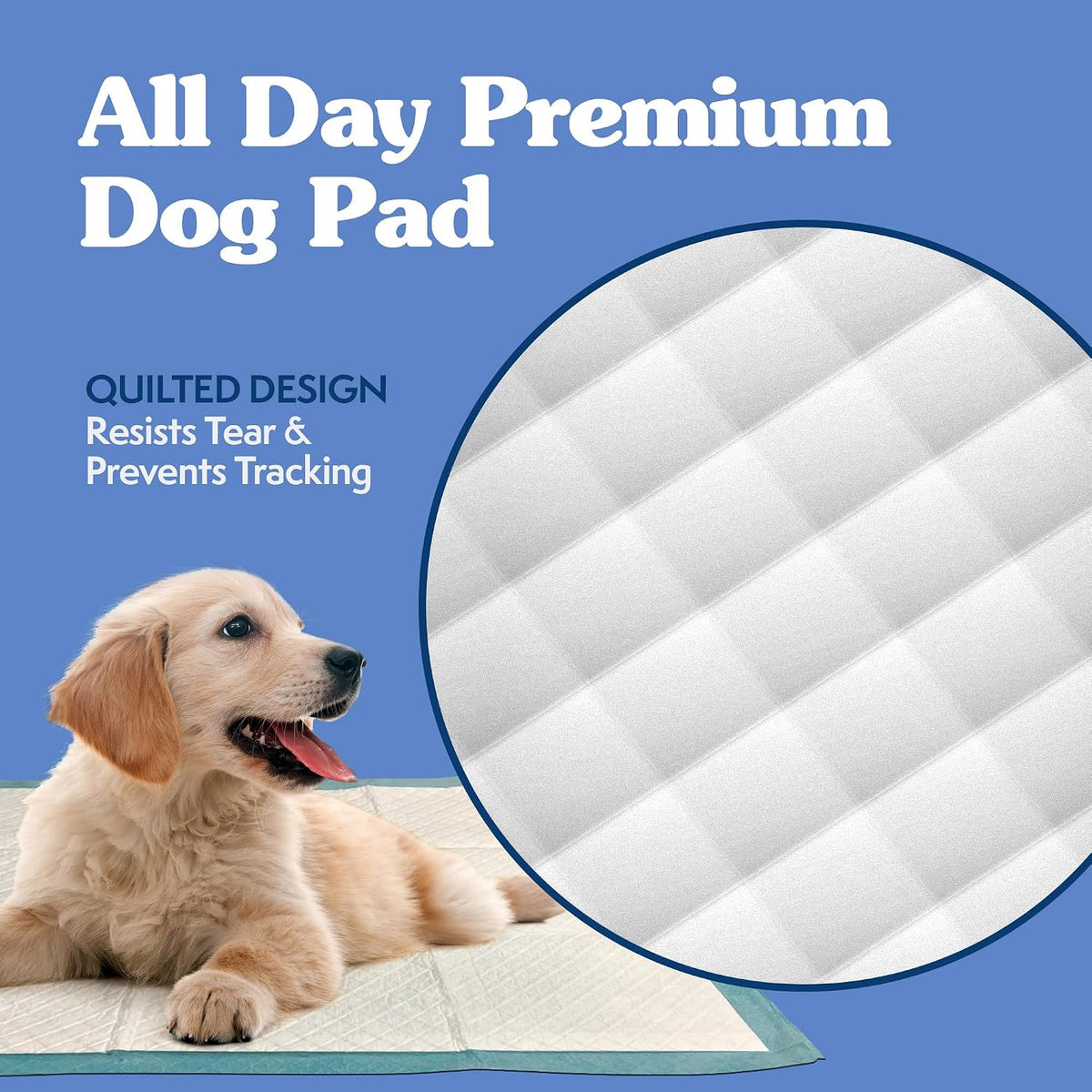 Simple Solution Large Pee Pads for Dogs, Puppy Potty Training, Leak Proof Dog Pads, Pet Pee Pad, Disposable Puppy Pad, Large 23"x24", 100 Count