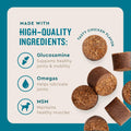 VetIQ Glucosamine Hip & Joint Supplement for Dogs, 180 Soft Chews, Joint Support Supplement with MSM and Krill, Dog Health Supplies Large & Small Breed, Chicken Flavored Chewables