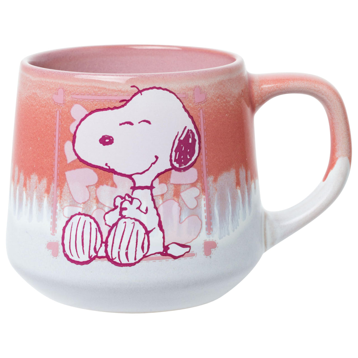 Silver Buffalo Peanuts Snoopy Fall Leaf, Wide Rim Ceramic Mug, 16oz