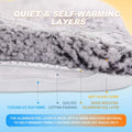 Self Warming Cat Bed, Reversible Cooling Mat for Cats, Gray, 18 x 24 Inches