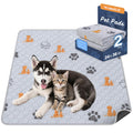 WanpeeGoo Washable Pee Pads for Dogs, Waterproof, 18 x 24 in, 4 Pack, Gray | Super Absorbent, Waterproof and Non-Slip; Washable, Reusable Dog Pads for Crates, Playpens, Floors, Furniture and Travel