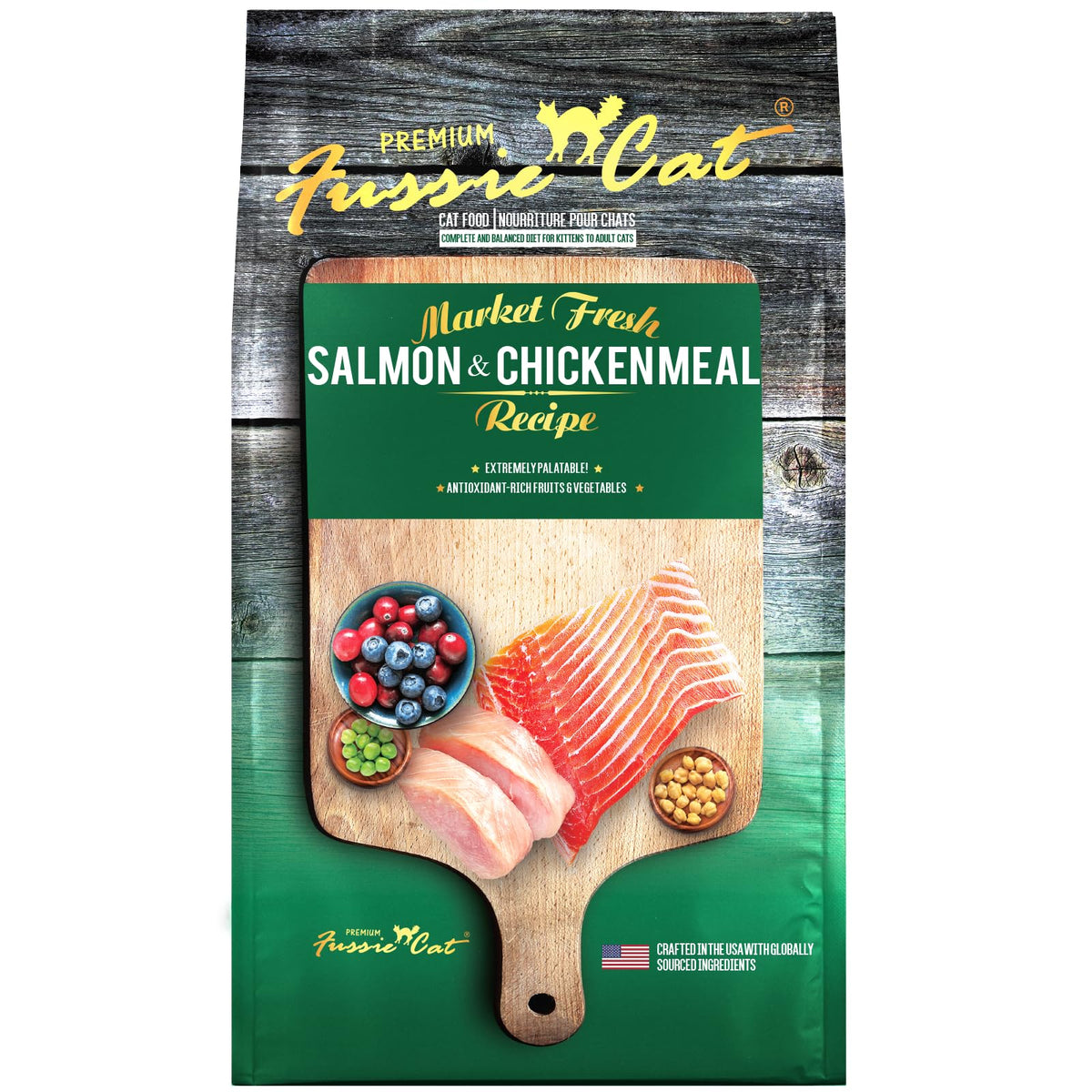 Fussie Cat Market Fresh Salmon Recipe, Dry Cat Food, 3.5lb Bag